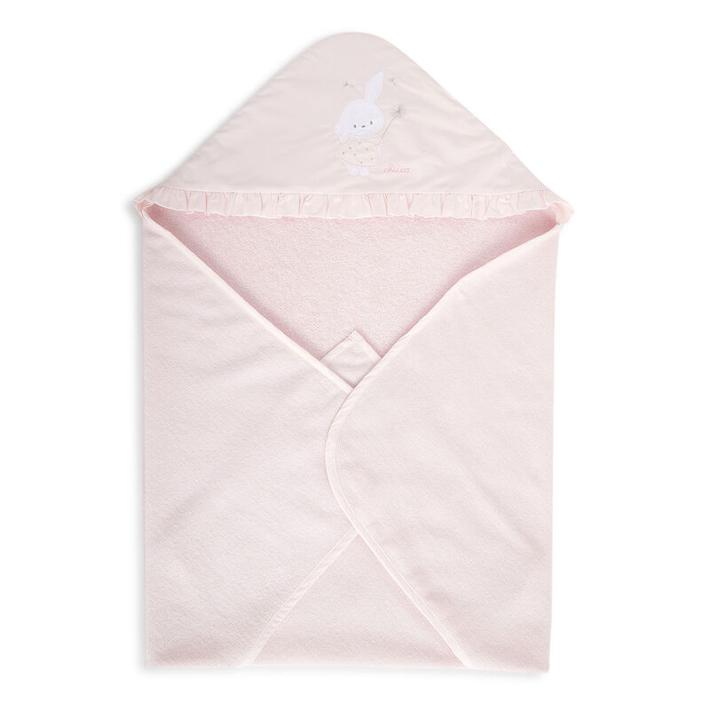 Girls Light Pink Woven Bathwrap image number 2